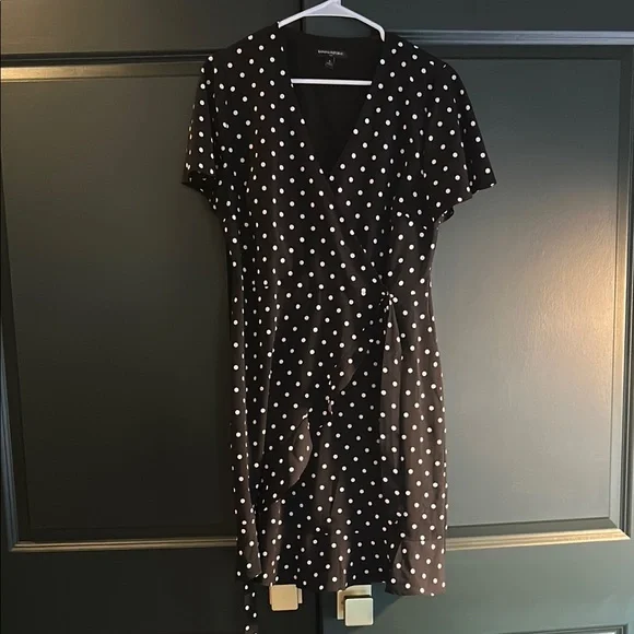 banana republic black and white polka dot dress Juni Mini Dress  SIMKHAI